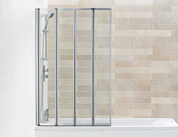 Click here to view / buy the Hydro 4 Panel Silver Folding Bath Screen